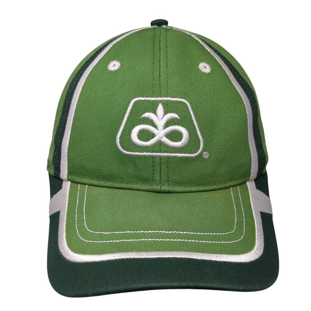 Dupont Strapback Baseball Cap Green One Size Adjustable Embroidered Vented Holes